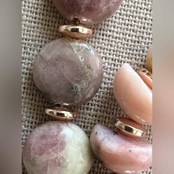 18-1/2 inch Peruvian Pink Opal bead necklace NWOT - Picture 8 of 13